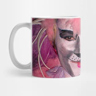 drag queen pink kitten Mug